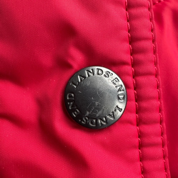 ❄️Lands’ End XS 2-4 red down puffer jacket❄️ - Picture 9 of 11